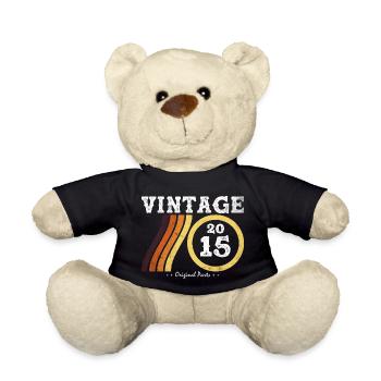 Vintage 2015 - Classic Limited Edition Retro 9 - Teddy Bear - black - Front