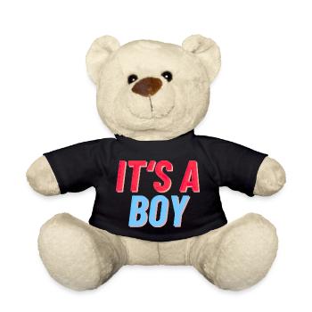 It's a Boy - It's a Boy - Birth Reveal - Teddy Bear - black - Front