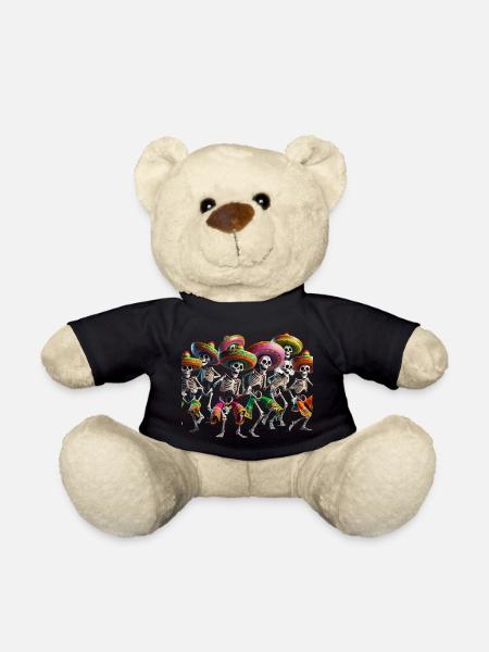Tanz mit den Geistern in unserem Dancing Skeletons - Teddy - Schwarz