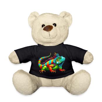 Iguana - Teddy Bear - black - Front