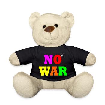 No war - Teddy Bear - black - Front