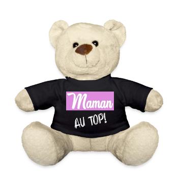 MAMAN. FÊTE DES MÈRES - Nounours - noir - Devant