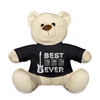 Best Guitar Dad Ever - Father's Day Best Daddy - Teddy Bear - black - Front