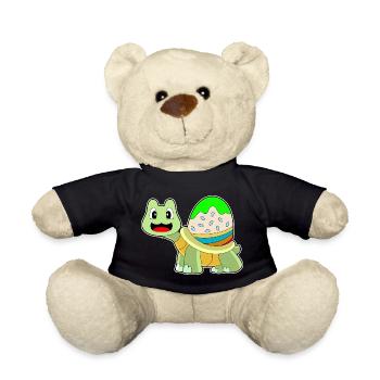 Oeuf de Pâques tortue - Nounours - noir - Devant