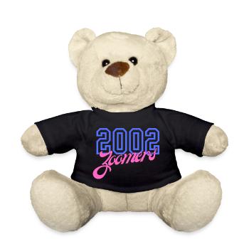 2002 Zoomers Sommer Retro Gradient Logo - Teddy - Schwarz - Vorne