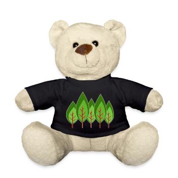 Trees Minimalist, - Teddy Bear - black - Front