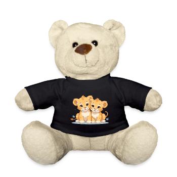 Lion cubs - Teddy Bear - black - Front