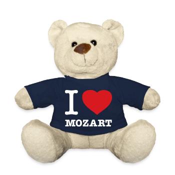 I LOVE MOZART - Teddy Bear - french navy - Front