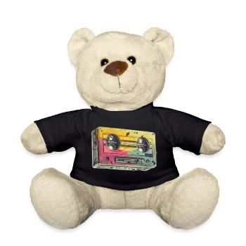 CASSETTE AUDIO ancienne des annees 1950 - Nounours - noir - Devant