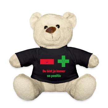 You're always so positive: Mathematical thinking - Teddy Bear - black - Front
