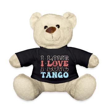 J’aime le tango tango danse musique latine - Nounours - noir - Devant