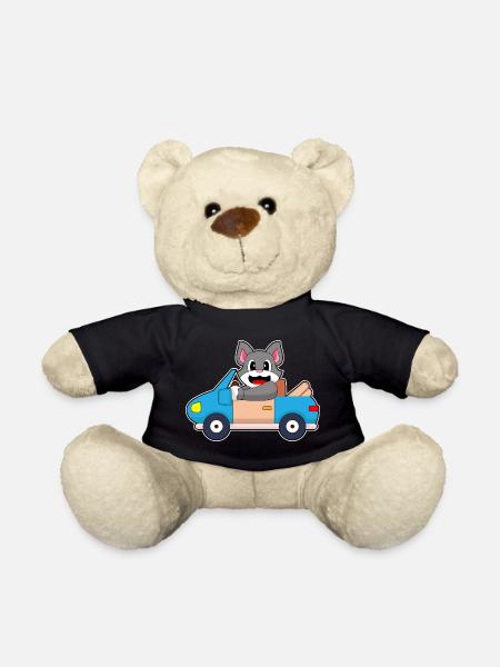 Katze Auto - Teddy - Schwarz