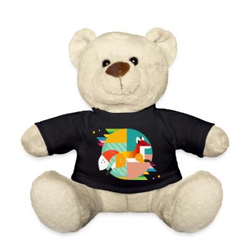 Fuchs Motiv – Modernes Design & Naturverbundenheit - Teddy - Schwarz - Vorne