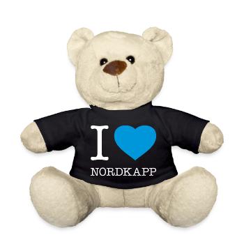 I LOVE NORDKAPP Norway Norwegen - Teddy Bear - black - Front