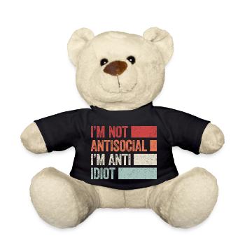 Sarkastisch introvertiert - Teddy - Schwarz - Vorne