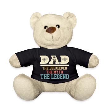 Dad The Beekeeper The Myth The Legend Beekeeping A - Teddy - Schwarz - Vorne