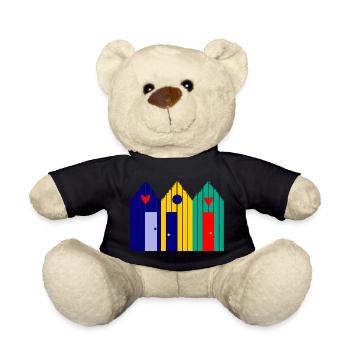 anniversary. Anniversary Decade. humor. funny - Teddy Bear - black - Front