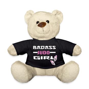 Judo Martial Arts-JUDO Judoka Judo Girl - Teddy Bear - black - Front