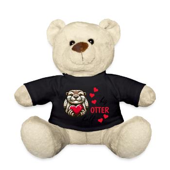 Otter half liebe geschenk - Teddy - Schwarz - Vorne