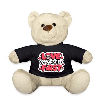 love yourself first Galentine’s Day 2026 - Nounours - noir - Devant