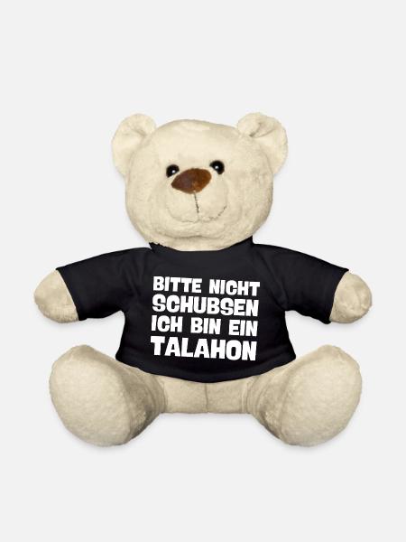 bitte nicht schubsen ich bin ein talahon Meme - Teddy - Schwarz