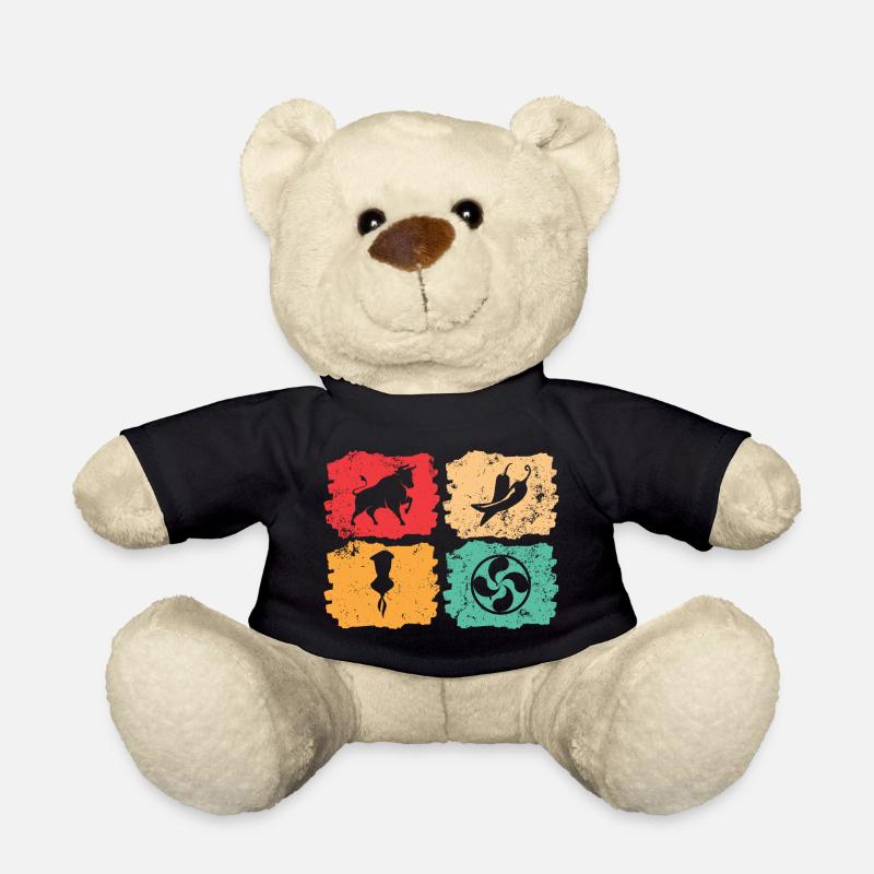 Vintage Basque Country – Solar Pulse - Teddy Bear - black