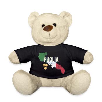 Apulien Italien Retro Region Vintage Souvenir - Teddy - Schwarz - Vorne
