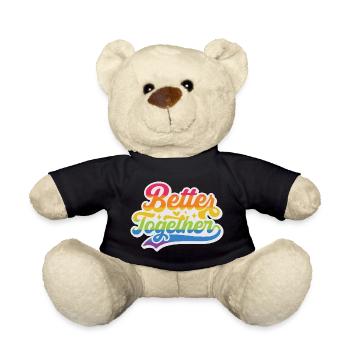 Mois de la fierté LGBT - Better Together - Nounours - noir - Devant