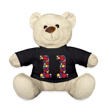 Flowers 11 - Teddy - Schwarz - Vorne