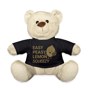 Easy Peasy Lemon Squeezy - Teddy Bear - black - Front