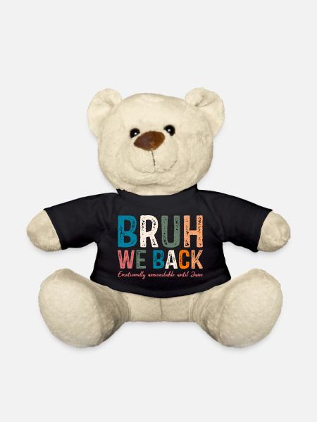 Skurriles, farbenfrohes Typografie-Design - Teddy - Schwarz