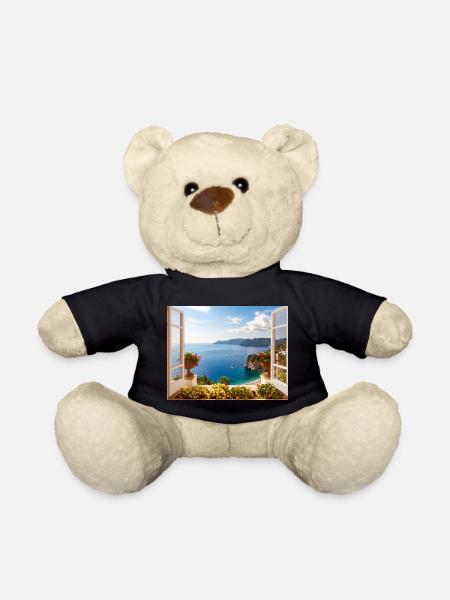 Panoramablick auf die Mittelmeerküste - Teddy - Schwarz