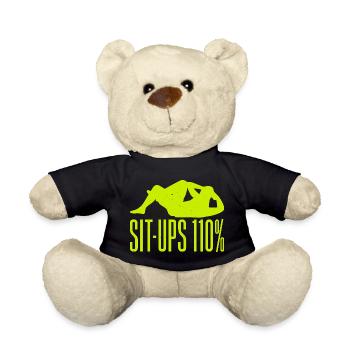 Fanatiques de fitness Redressements assis 110 % Gymnastique suédoise Gym - Nounours - noir - Devant
