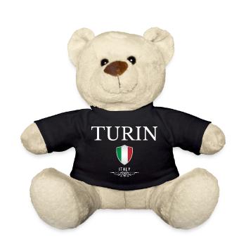 Turin, Italien, Souvenir Turin - Teddy - Schwarz - Vorne