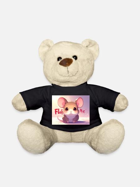 Mouse Fluff me - Teddy Bear - black