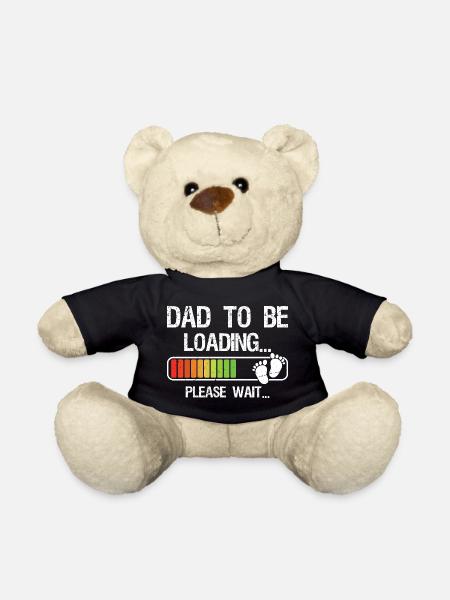 Expecting Dad Shirt Gift for Dad-To-Be Loading - Teddy - Schwarz