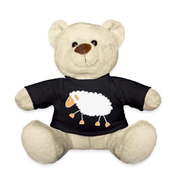 Funny Sheep - Teddy Bear - black - Front