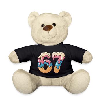 Donut 69 Frosting NeonPrint - Teddy Bear - black - Front