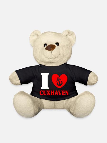 Nordsee Urlaub I LOVE CUXHAVEN Lustig - Teddy - Schwarz