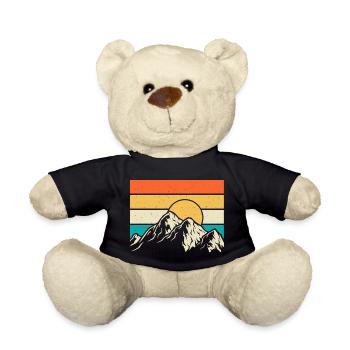 Wandern Wanderer Bergsteiger Geschenk - Teddy - Schwarz - Vorne