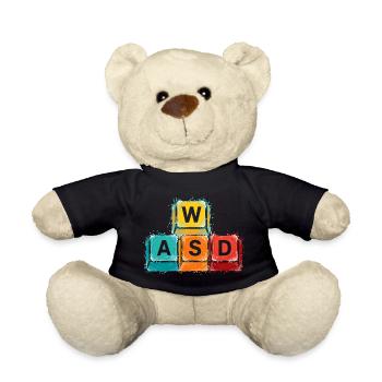 WASD Gaming Buttons - Teddy Bear - black - Front