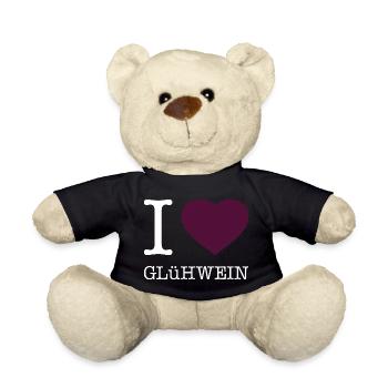 I love Glühwein - Teddy - Schwarz - Vorne