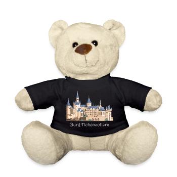 Burg Hohenzollern Illustration, Handzeichnung - Teddy - Schwarz - Vorne