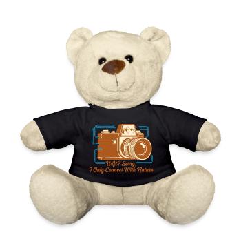 Natur statt WLAN - Teddy - Schwarz - Vorne