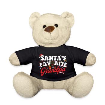 Weihnachtsmanns Lieblingsopa Lustiges Weihnachtsgeschenk Papa - Teddy - Schwarz - Vorne