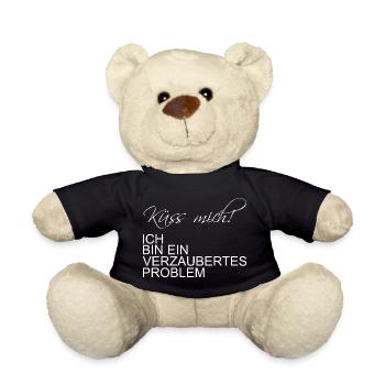 Embrasse-moi, je suis un problème enchanté - Nounours - noir - Devant