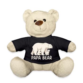 Papa Bear - Teddy Bear - black - Front