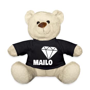 Mailo as a noble - Teddy Bear - black - Front