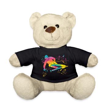 Alpine skiing Winter sports Nordic skiing - Teddy Bear - black - Front