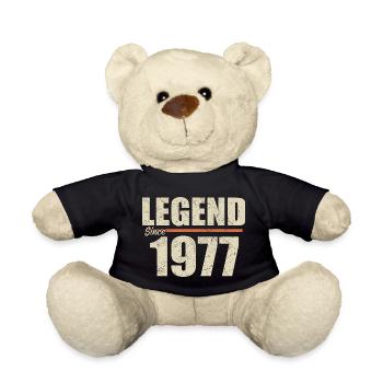 Anniversaire 1977 | Légende depuis 1977 - Nounours - noir - Devant